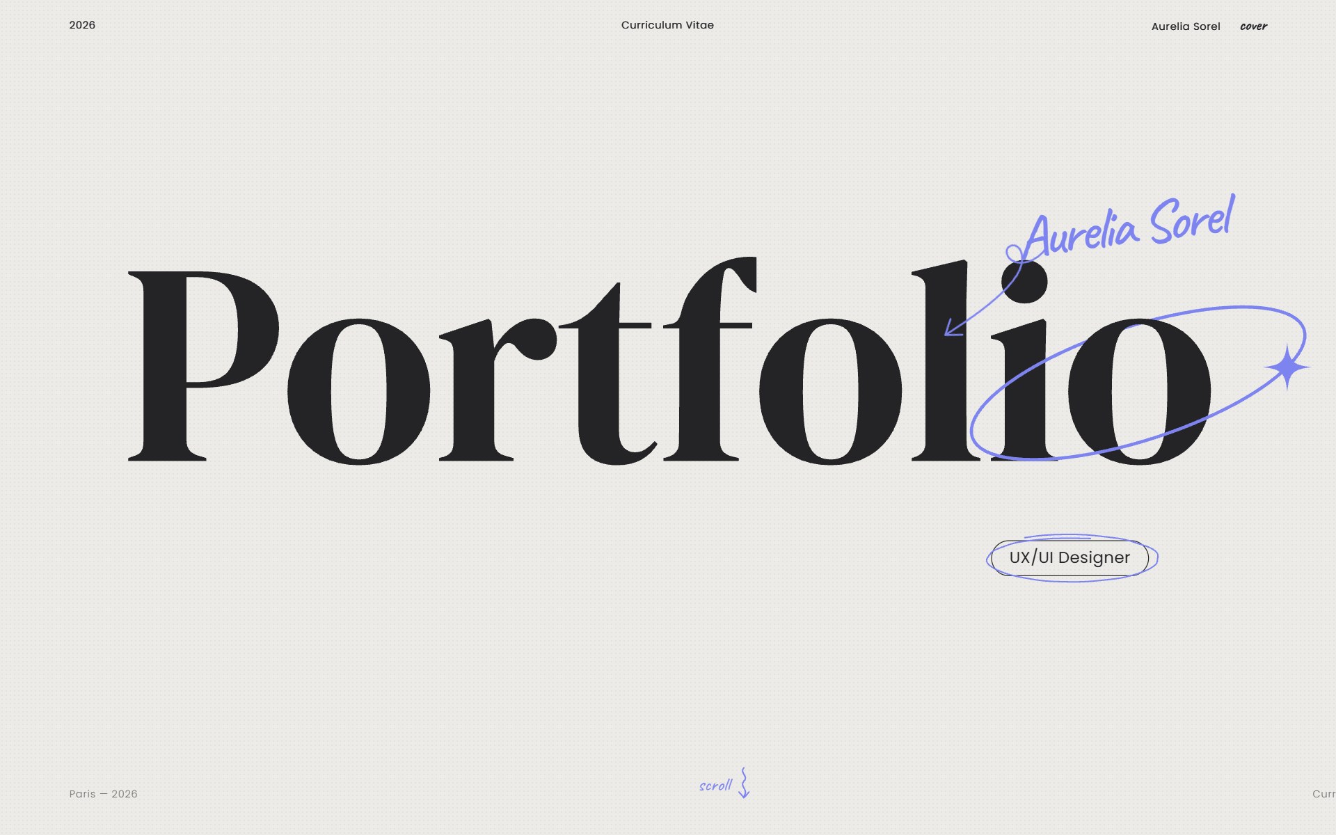 Designer CV Portfolio Template preview