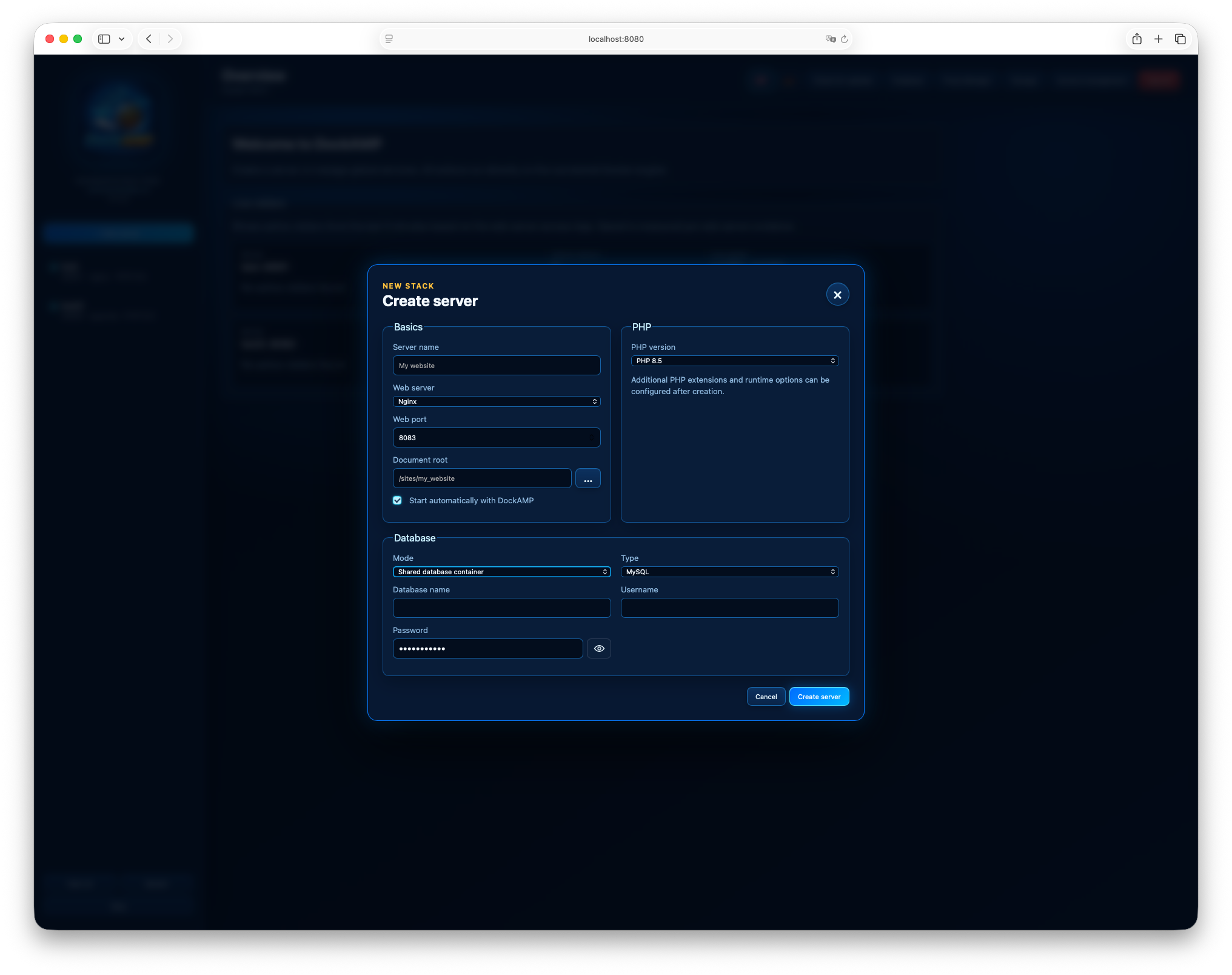 DockAMP screenshot 3