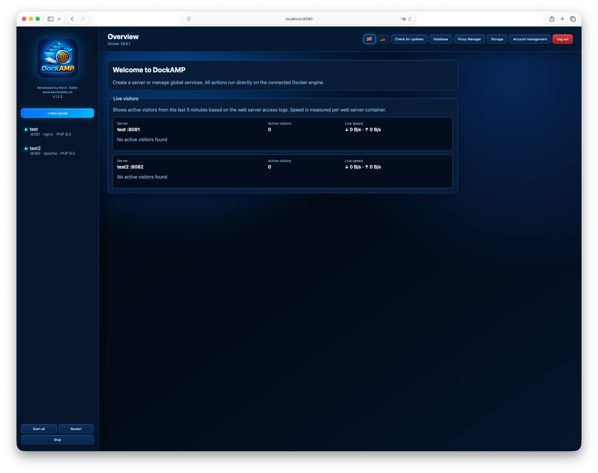 DockAMP screenshot 2