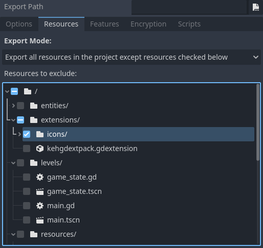 Export Without Icons