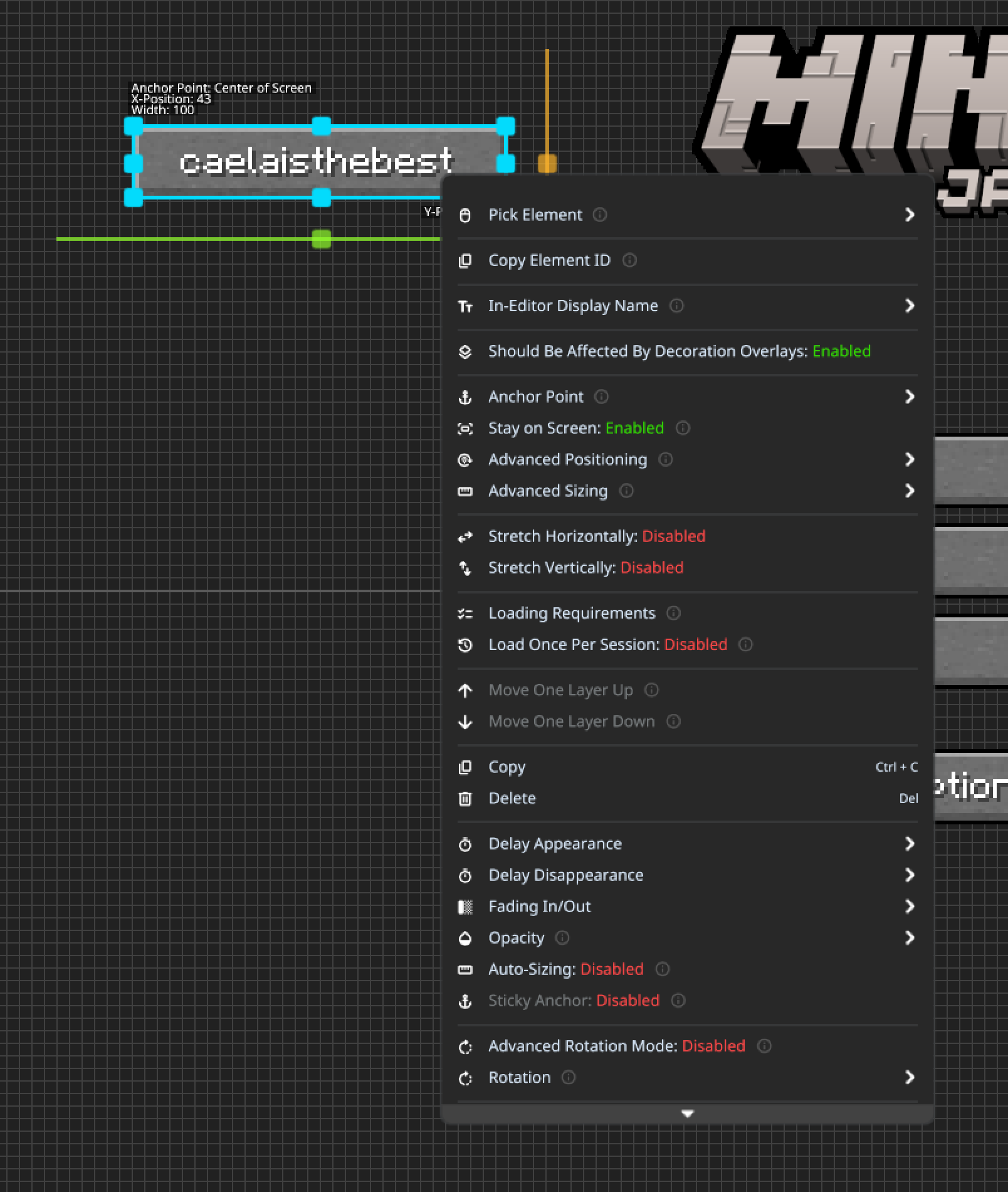 element_customization