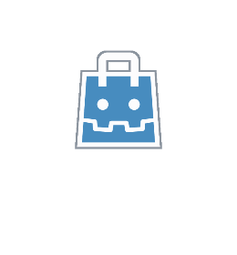 Juicee on the Godot Asset Store: the store's bag icon floats and showers itself in confetti from its opening, all Juicee effects