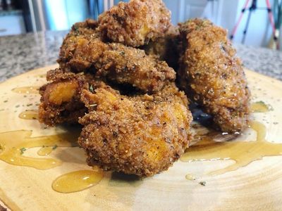 Super-Crunch Chicken Tenders with d'Ussé Honey Sauce