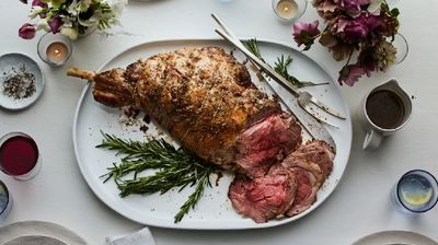 Roast Lamb with Rosemary and Garlic