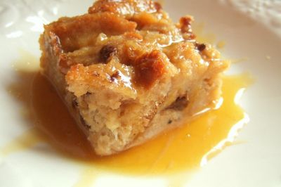 Bread Pudding with Bourbon Sauce