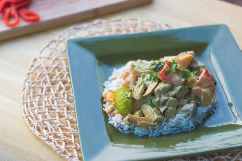 Curried Chicken with Peppers