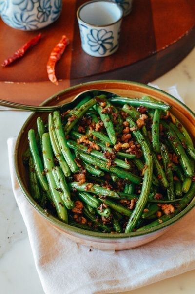 Sichuan Dry-Fried Green Beans