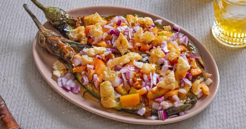Ensaladang Talong (Grilled Eggplant Salad)