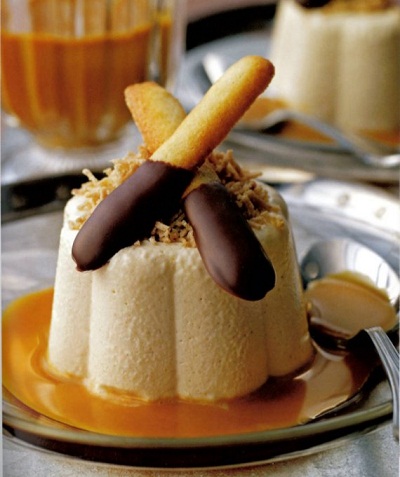 Chestnut Crème with Caramel Sauce