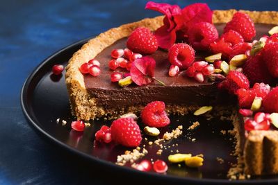 Chocolate and Raspberry Tart