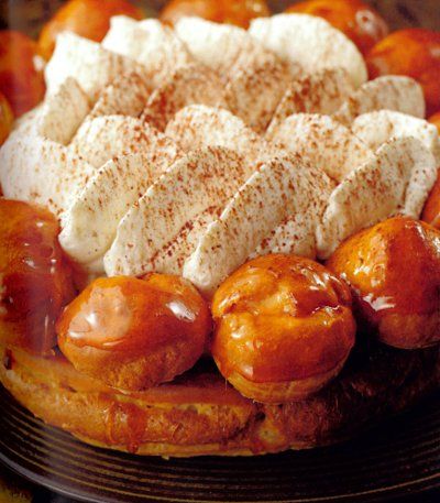 Gâteau St. Honoré with Cocoa Dusted Chantilly Cream