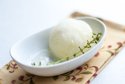 Thyme-Scented Fromage Frais Sorbet