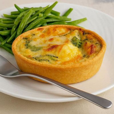 Lightly Curried Seafood Flan