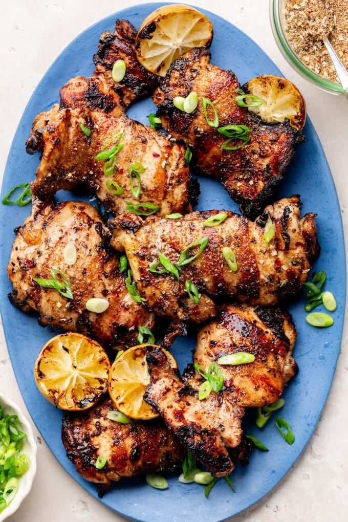 Grilled Jerk Chicken Thighs