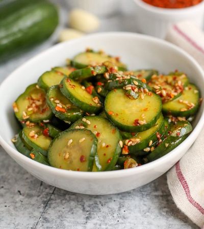 Oi Muchim (Korean Spicy Cucumber Salad)