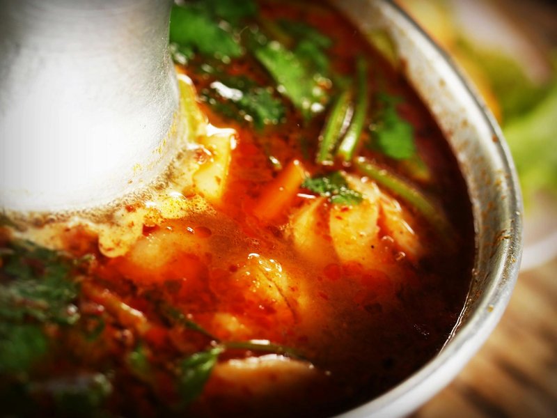Tom Yum Gai Soup (Hot and Sour Chicken Soup)