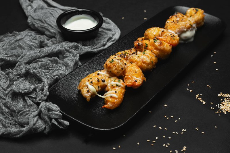 Tempura Garlic Prawns