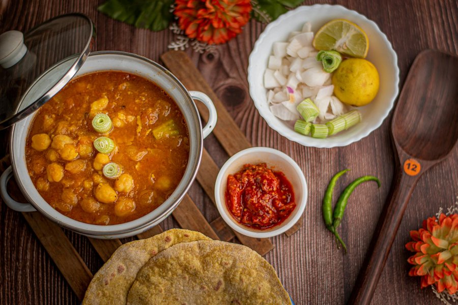 Buss-Up-Shut Roti with Curry
