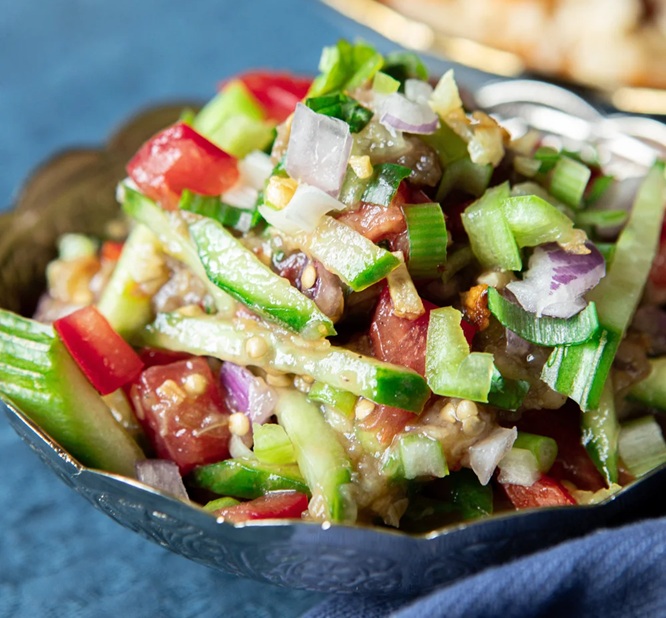Grilled Eggplant Salad