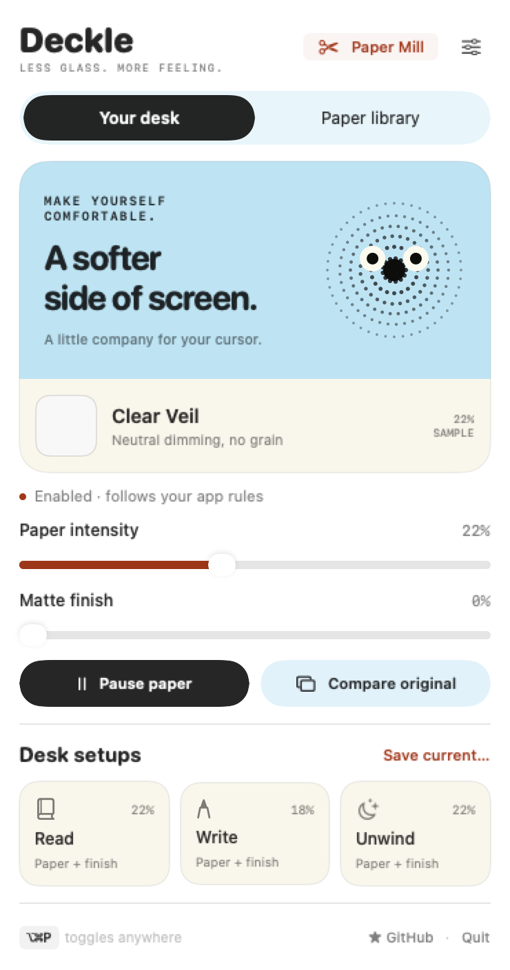 Deckle screenshot 2
