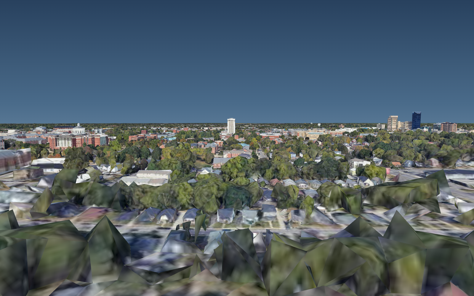 Downtown Lexington in photorealistic 3D