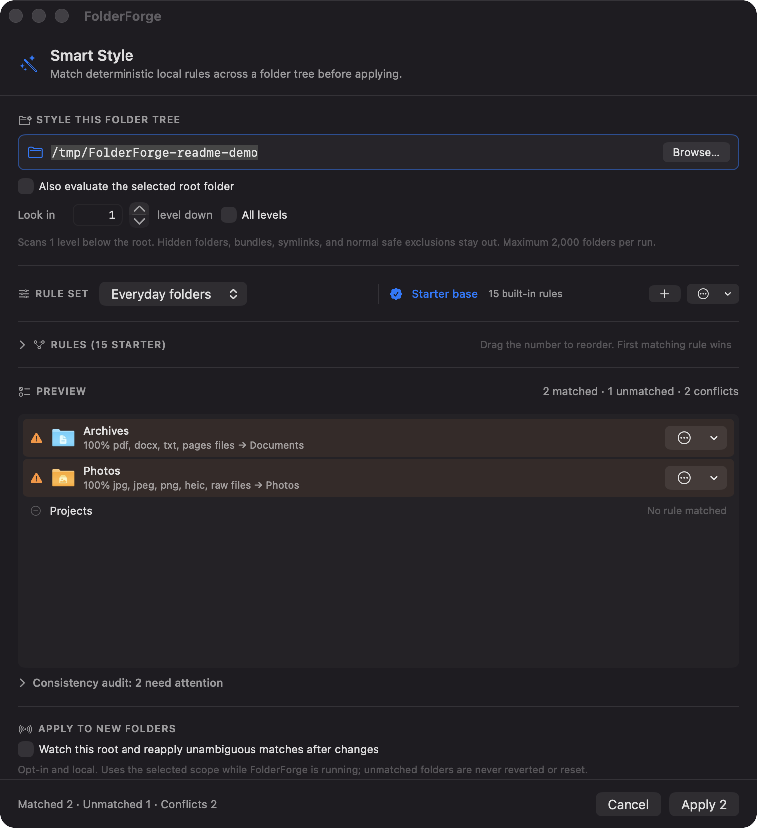 FolderForge screenshot 3