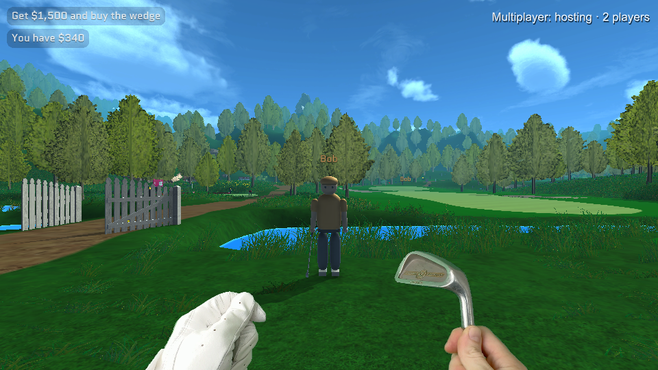 Two players on the course