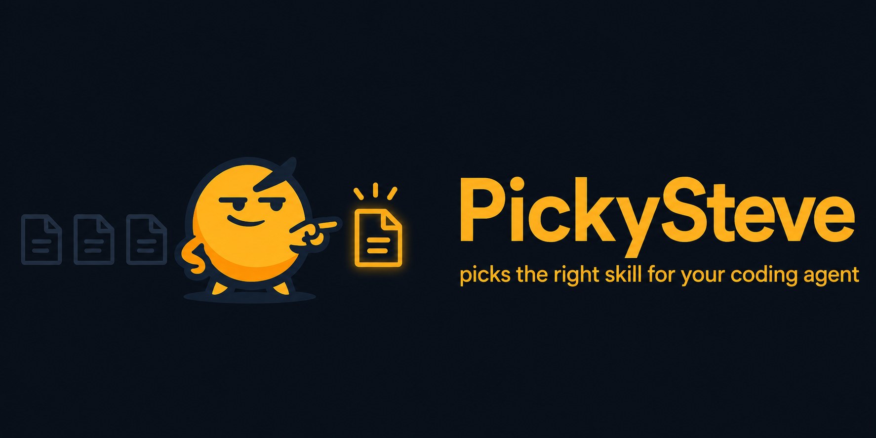 PickySteve — picks the right skill for your coding agent