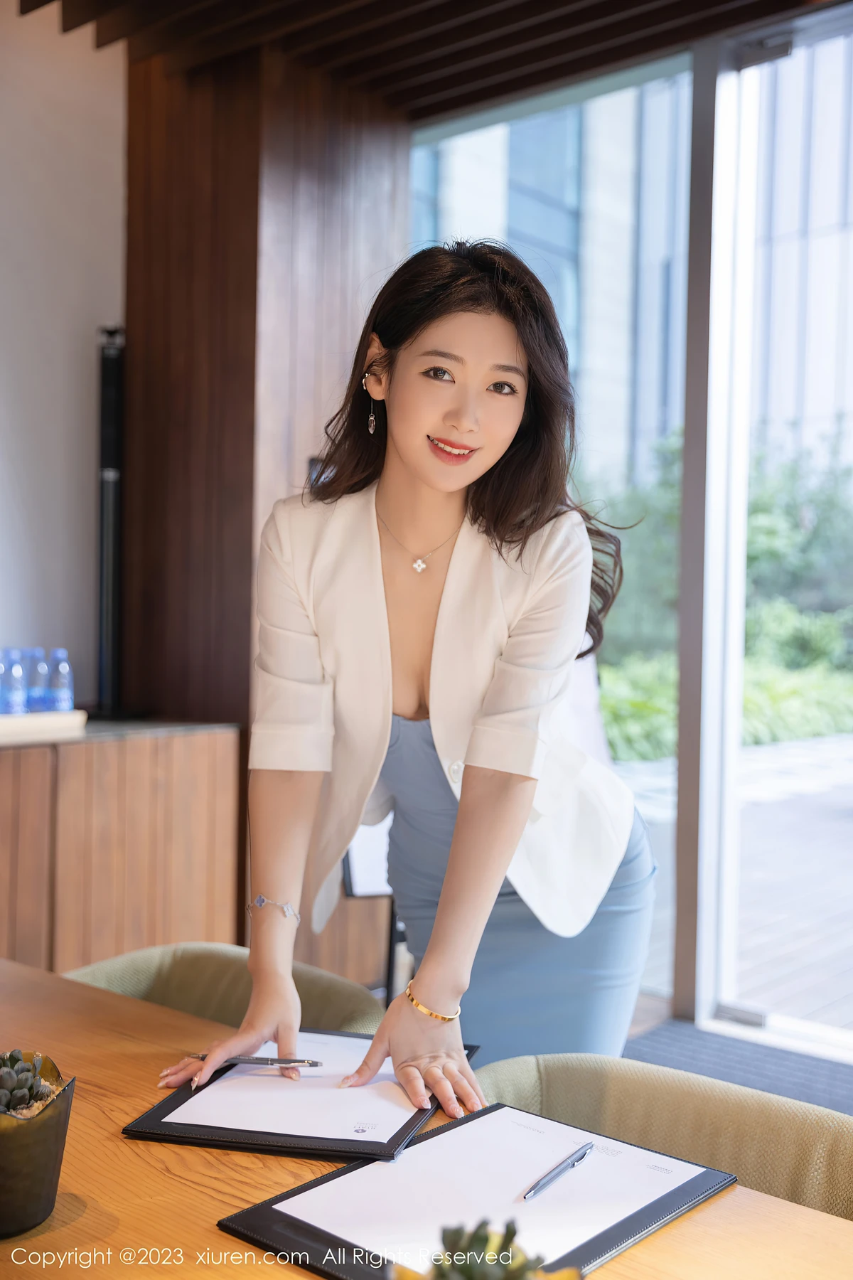 No.6368唐安琪写真：OL风+肉丝太绝！上海97年模特的83P美照，男生快喊女友拍同款 - 2