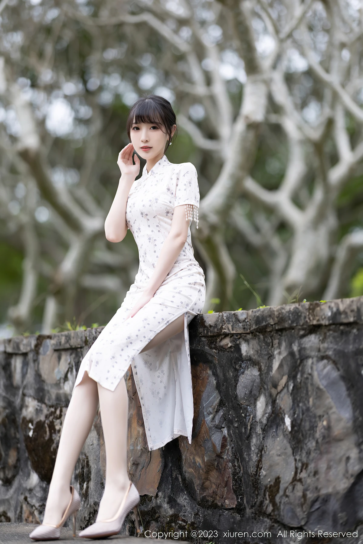 XiuRen No.6346 林星阑海南旅拍:短款旗袍藏甜媚,85张写真锁死24岁鲜活美 - 2