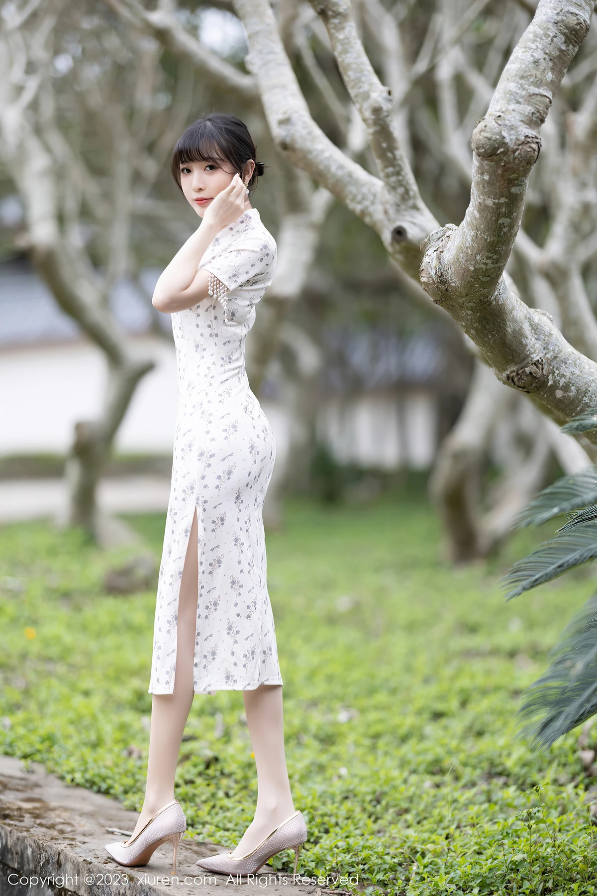 XiuRen No.6346 林星阑海南旅拍:短款旗袍藏甜媚,85张写真锁死24岁鲜活美 - 5