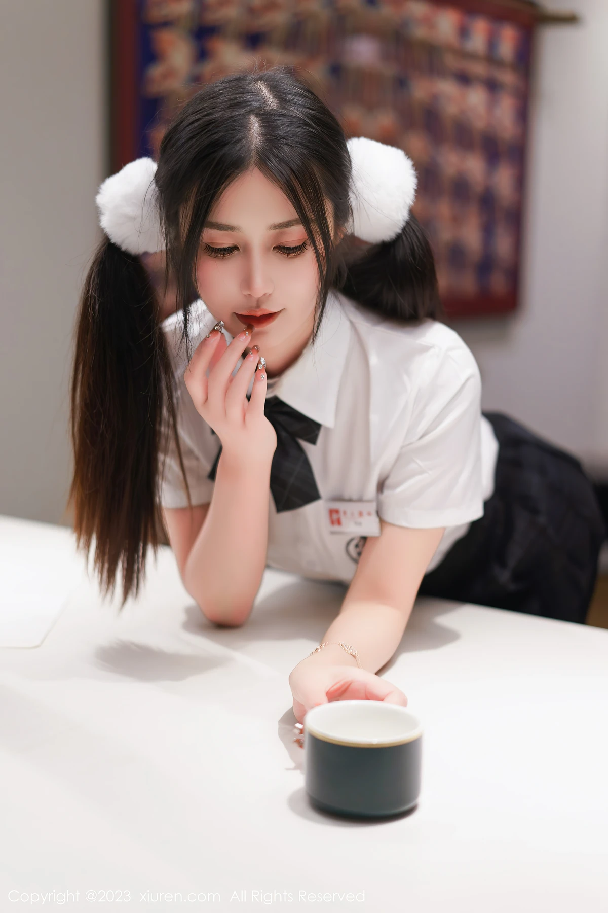 XiuRen No.6397 laura阿姣泰国旅拍：白裙蕾丝藏不住的娇美，这才是女生该有的鲜活记录！ - 5