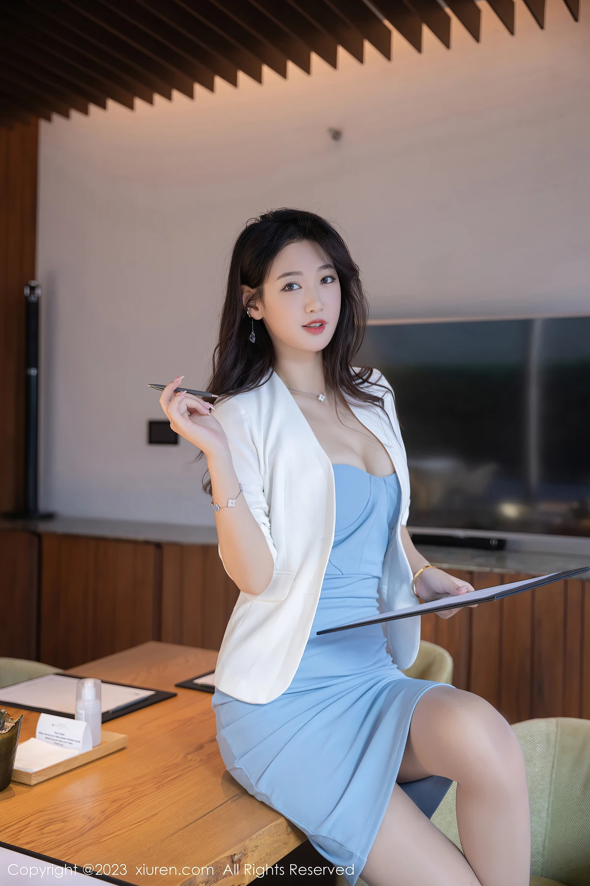 No.6368唐安琪写真：OL风+肉丝太绝！上海97年模特的83P美照，男生快喊女友拍同款 - 5