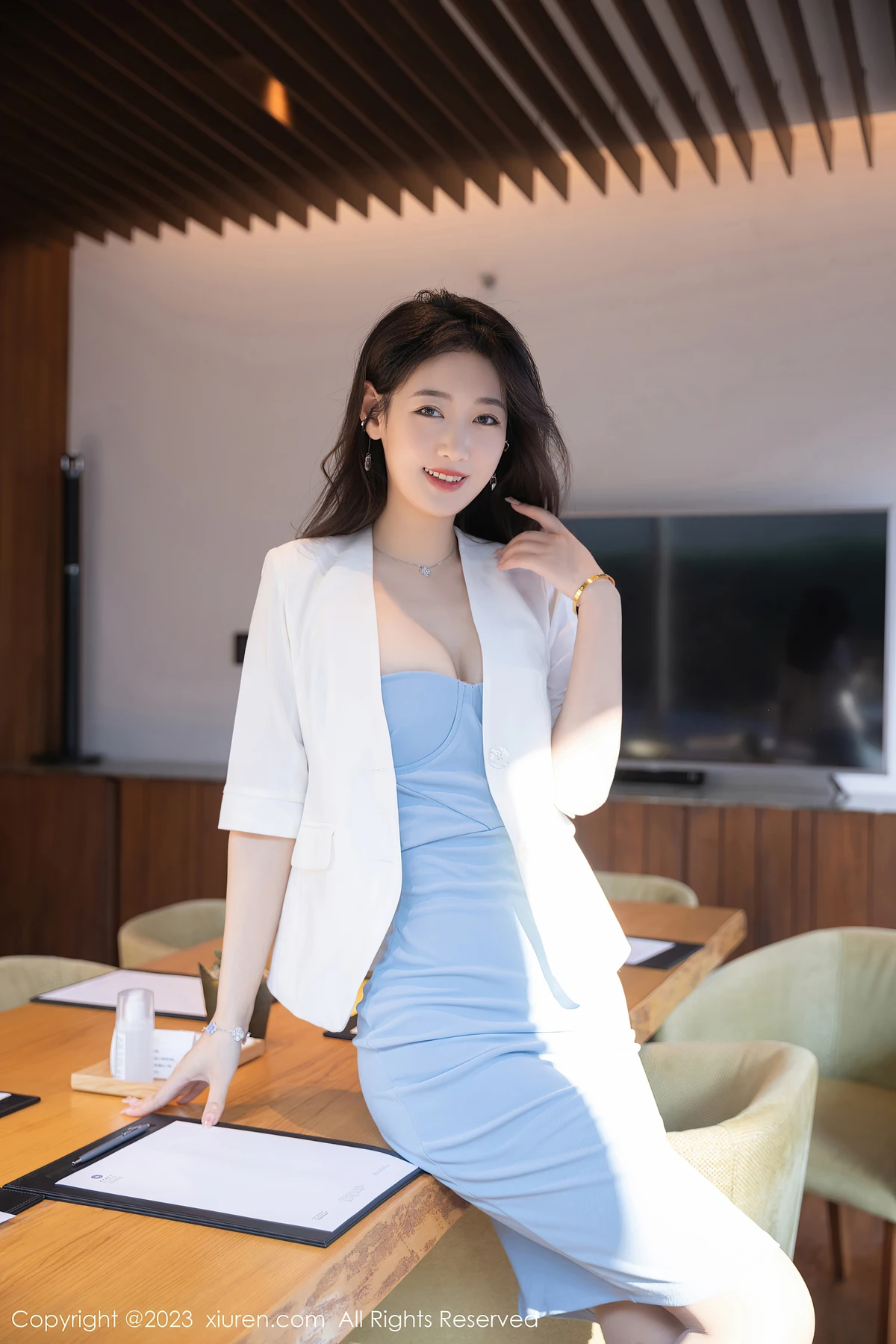 No.6368唐安琪写真：OL风+肉丝太绝！上海97年模特的83P美照，男生快喊女友拍同款 - 6