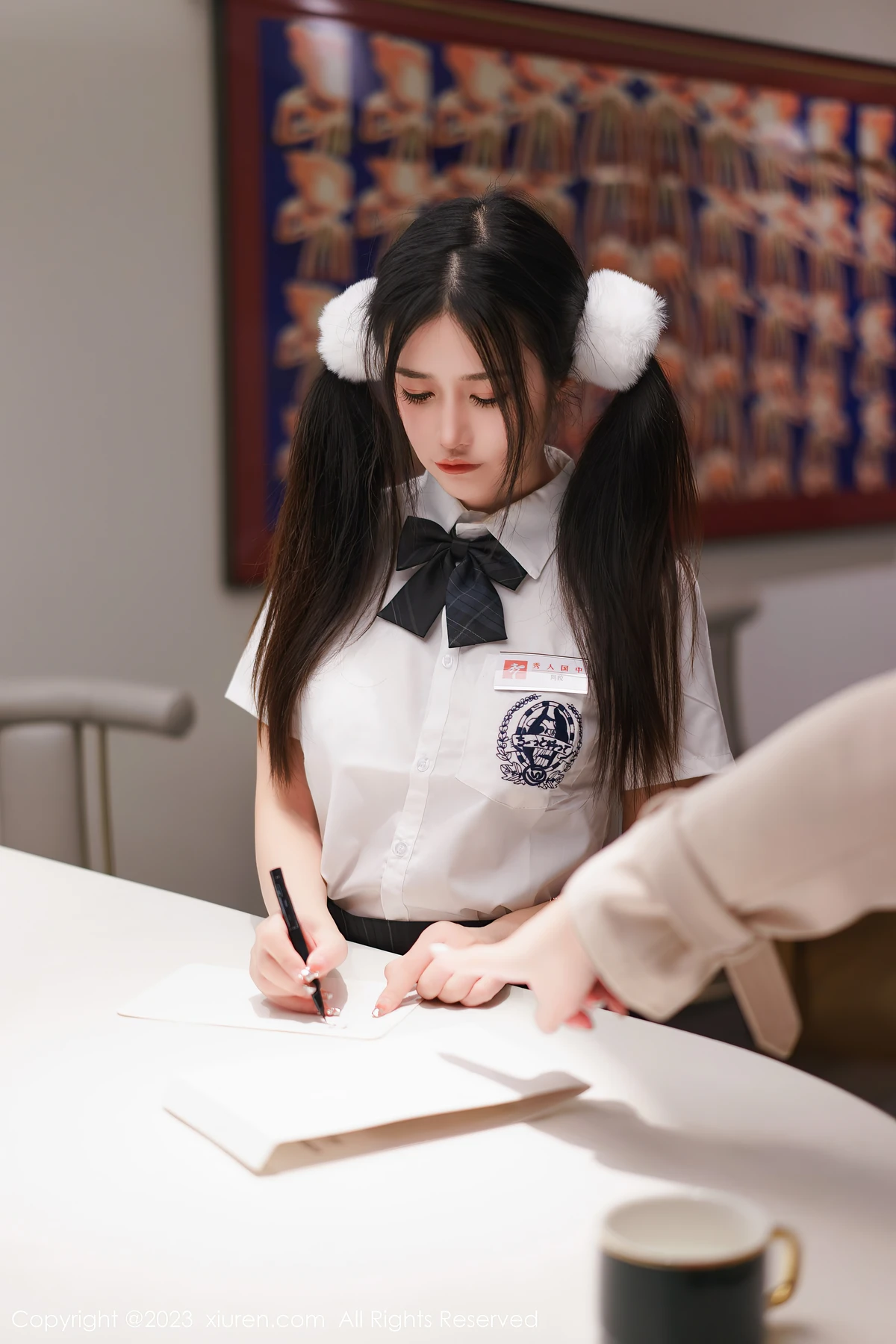 XiuRen No.6397 laura阿姣泰国旅拍：白裙蕾丝藏不住的娇美，这才是女生该有的鲜活记录！ - 7