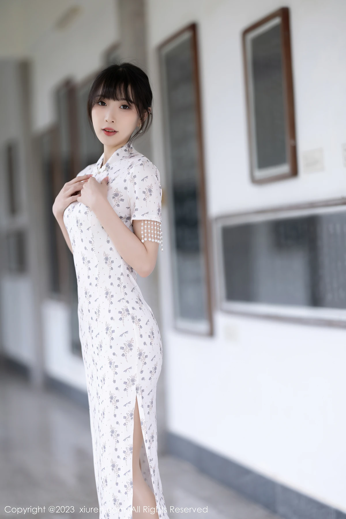 XiuRen No.6346 林星阑海南旅拍:短款旗袍藏甜媚,85张写真锁死24岁鲜活美 - 7