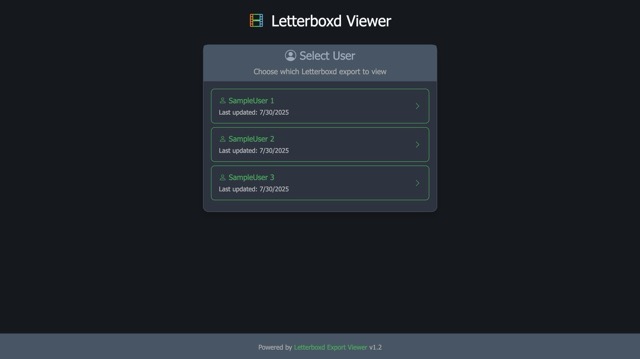 Select User Screenshot screenshot