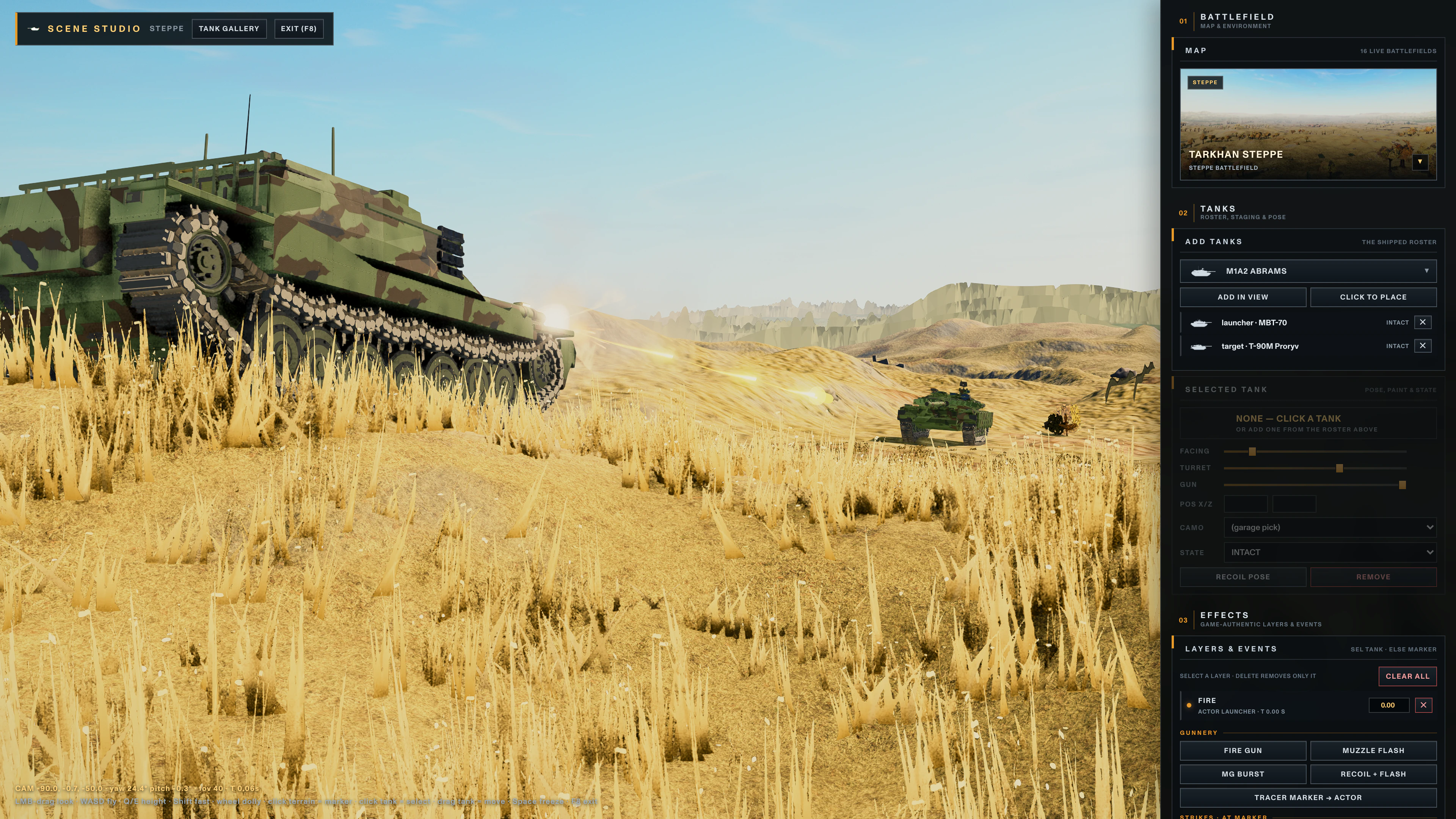 MBT-70 firing a guided Shillelagh missile