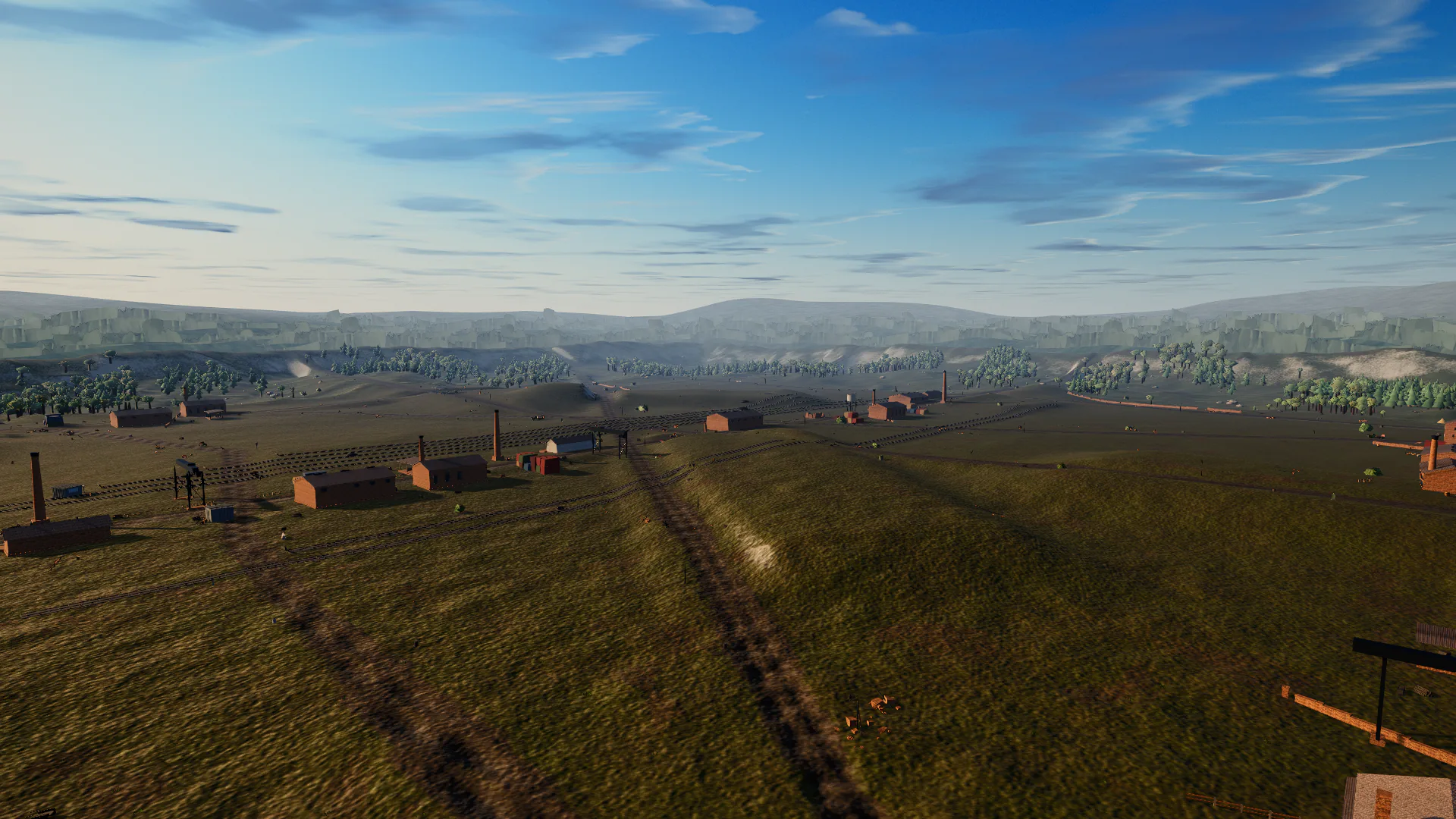 Ironworks battlefield overview rendered by the current game