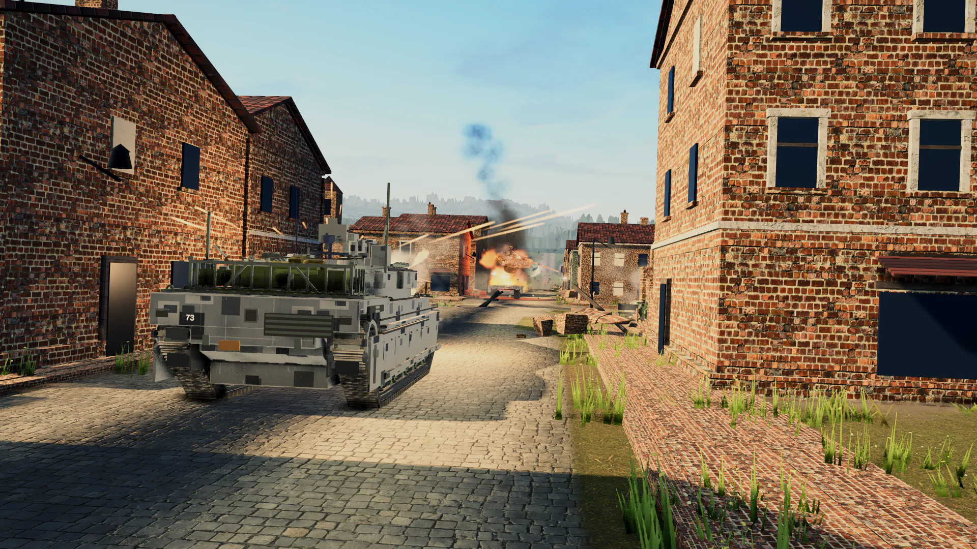 Close urban street duel