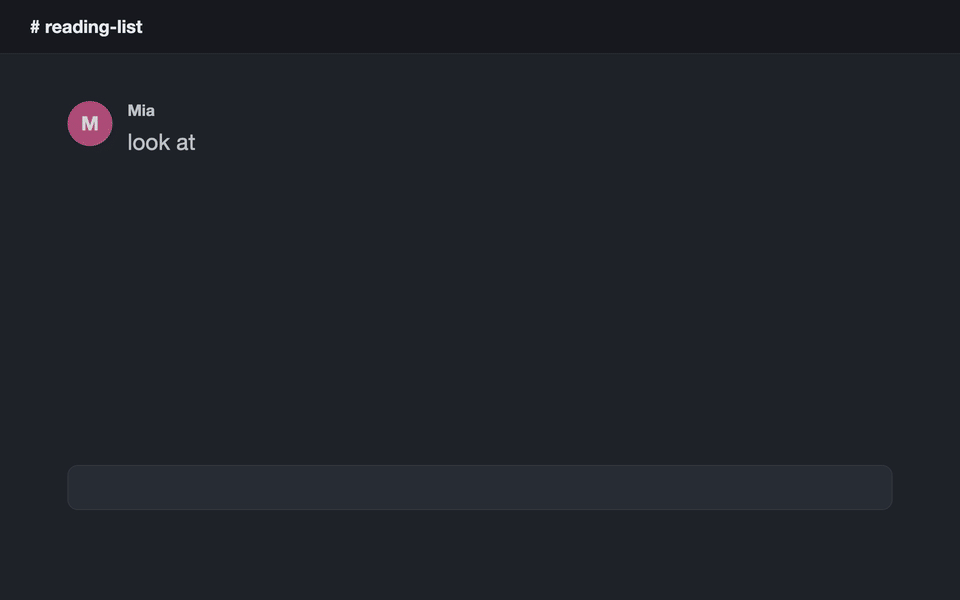 driftnet demo: a link dropped in a chat becomes a sorted, explained card you can search, and your agent can use it