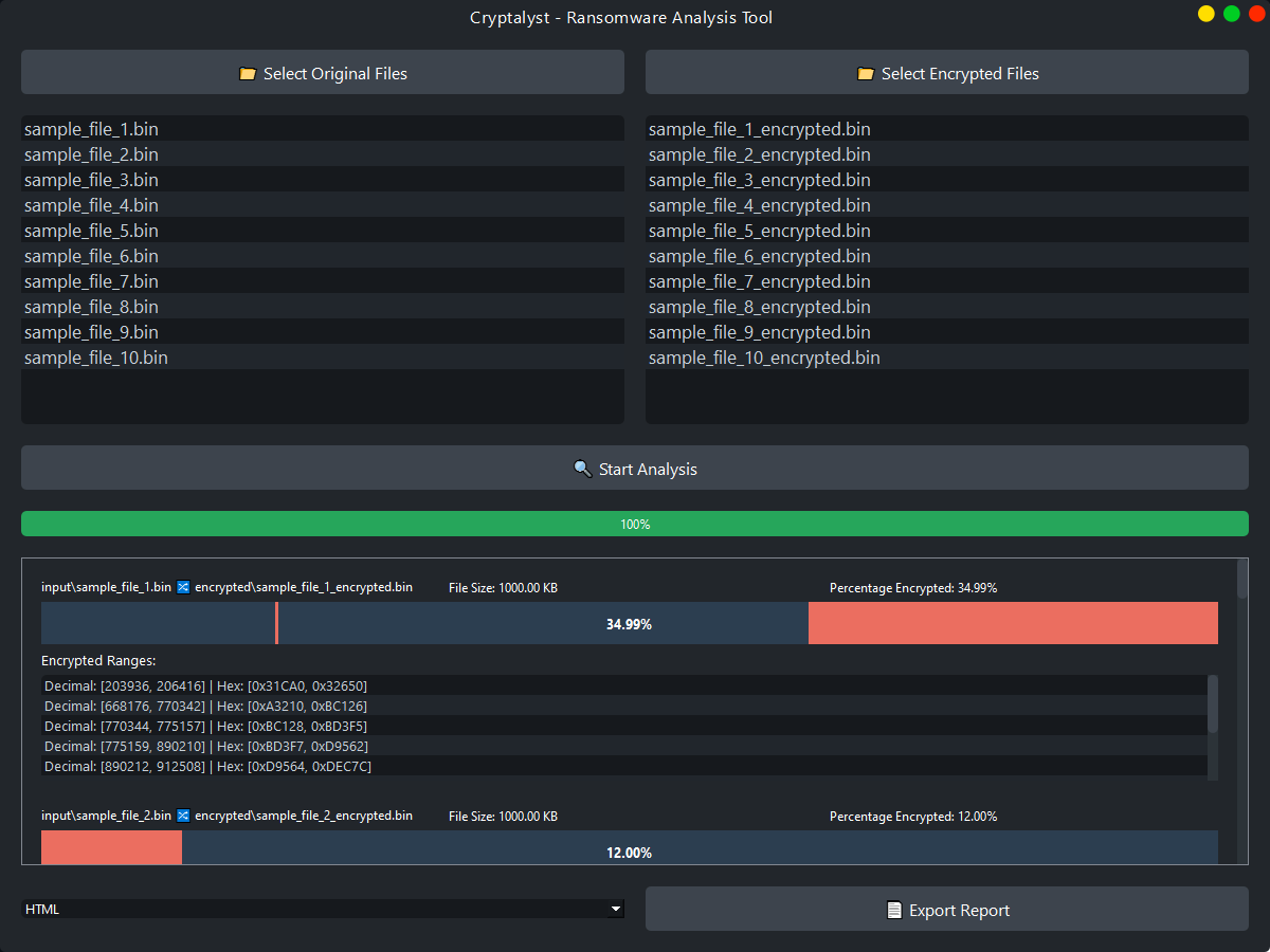 Cryptalyst Screenshot