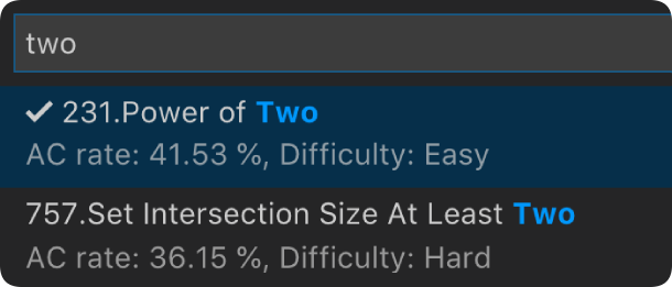 Search problems
