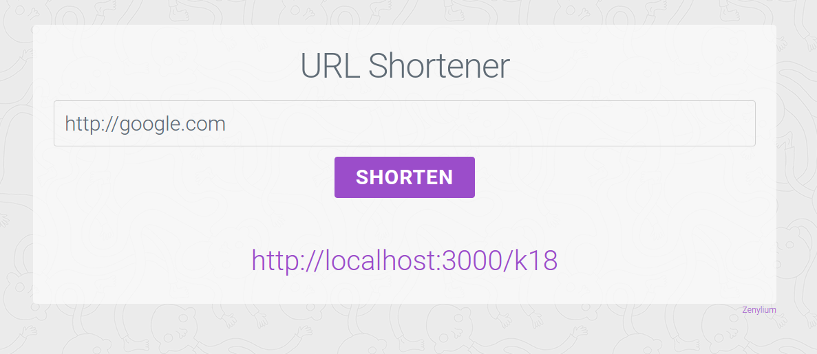Url Shortener app