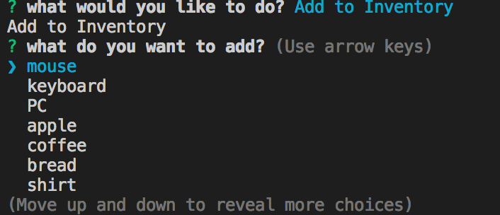 CLI screenshot