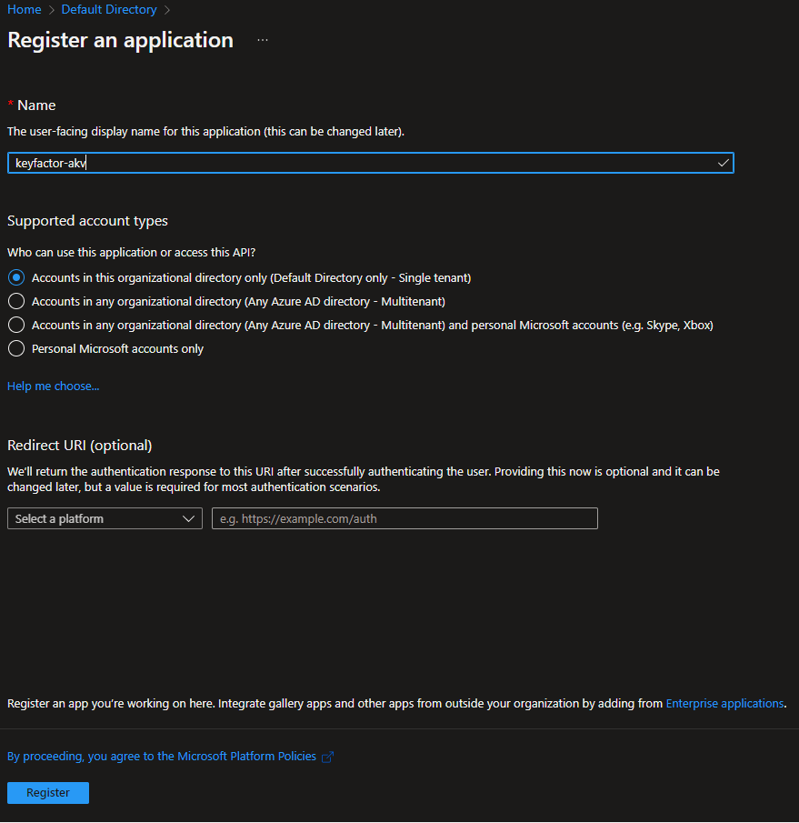 App Registration Overview