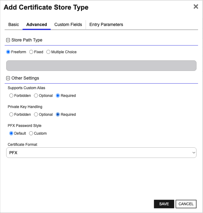 CiscoAsa Advanced Tab