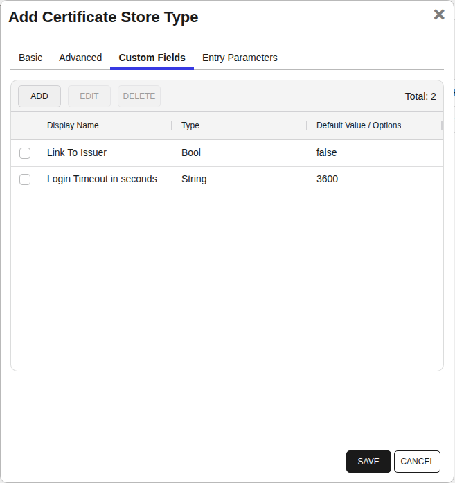 CitrixAdc Custom Fields Tab