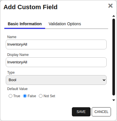 HPiLO Custom Field - InventoryAll
