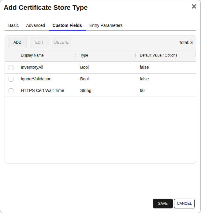 HPiLO Custom Fields Tab